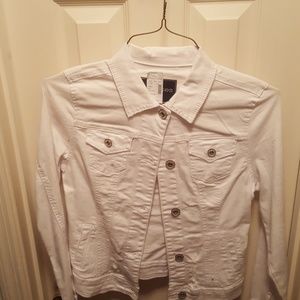 White denim jacket